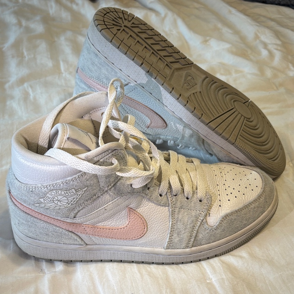 Nike Air Jordan Women's Sneakers - Pink and Gray